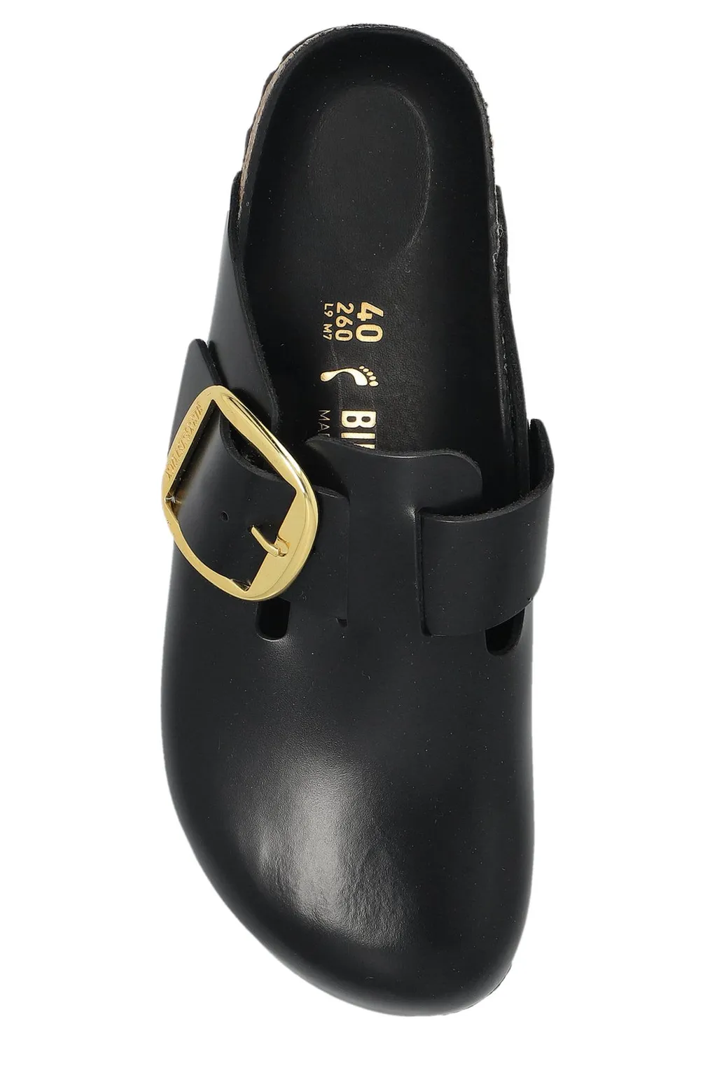 Boston Big Buckle Mules
