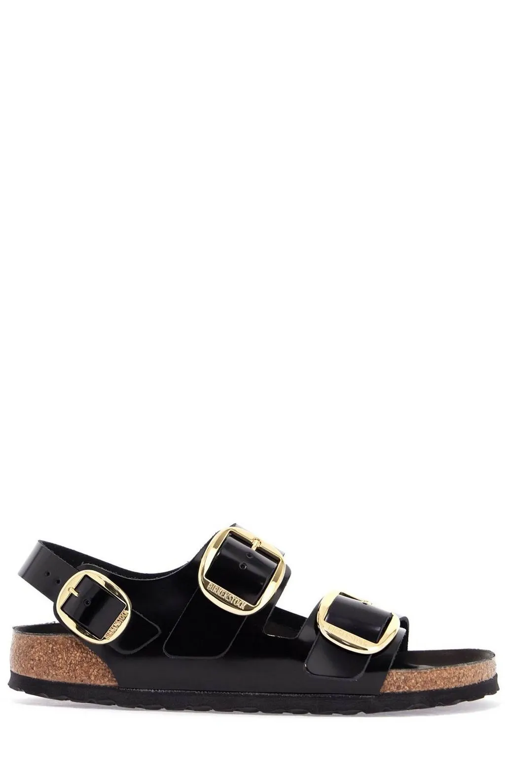 Milano Big Buckle Slip-On Sandals