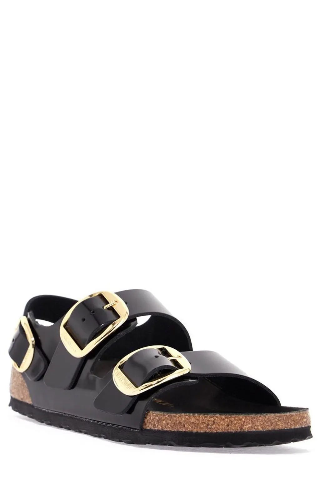 Milano Big Buckle Slip-On Sandals