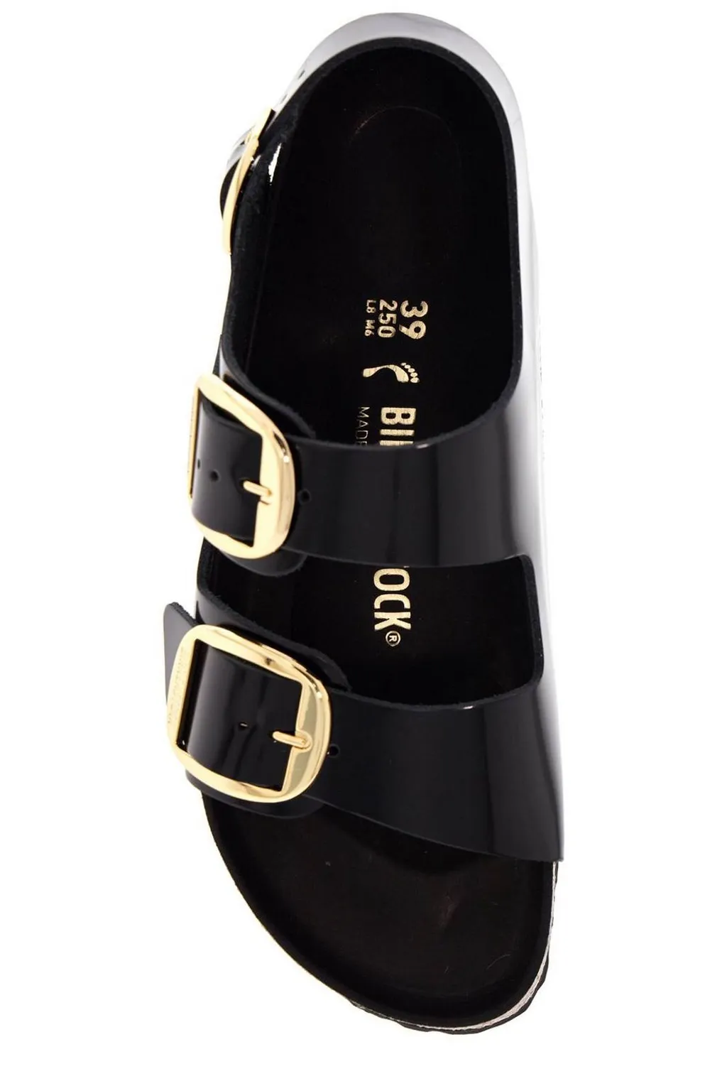 Milano Big Buckle Slip-On Sandals