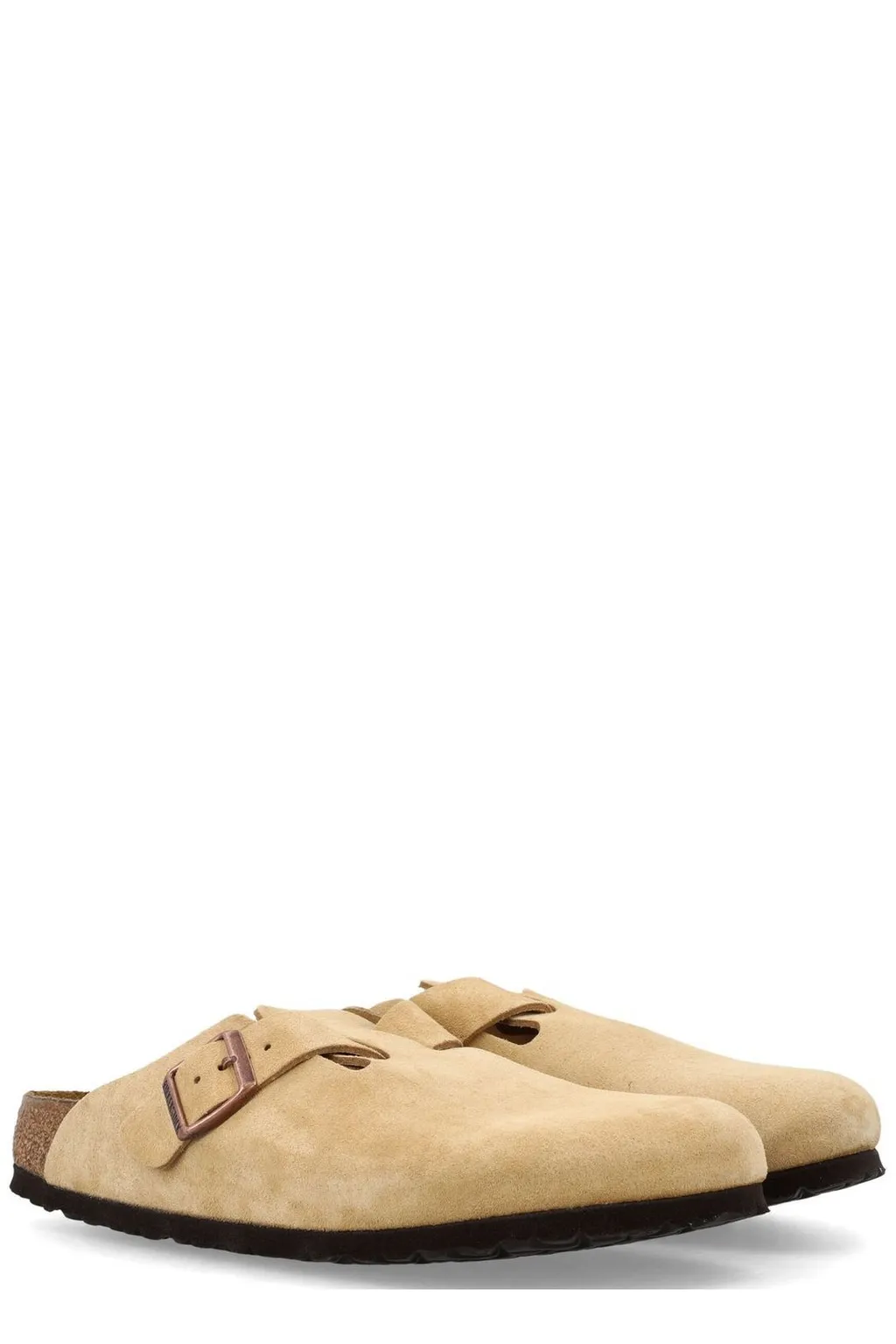 Boston Buckled Slip-On Sandals