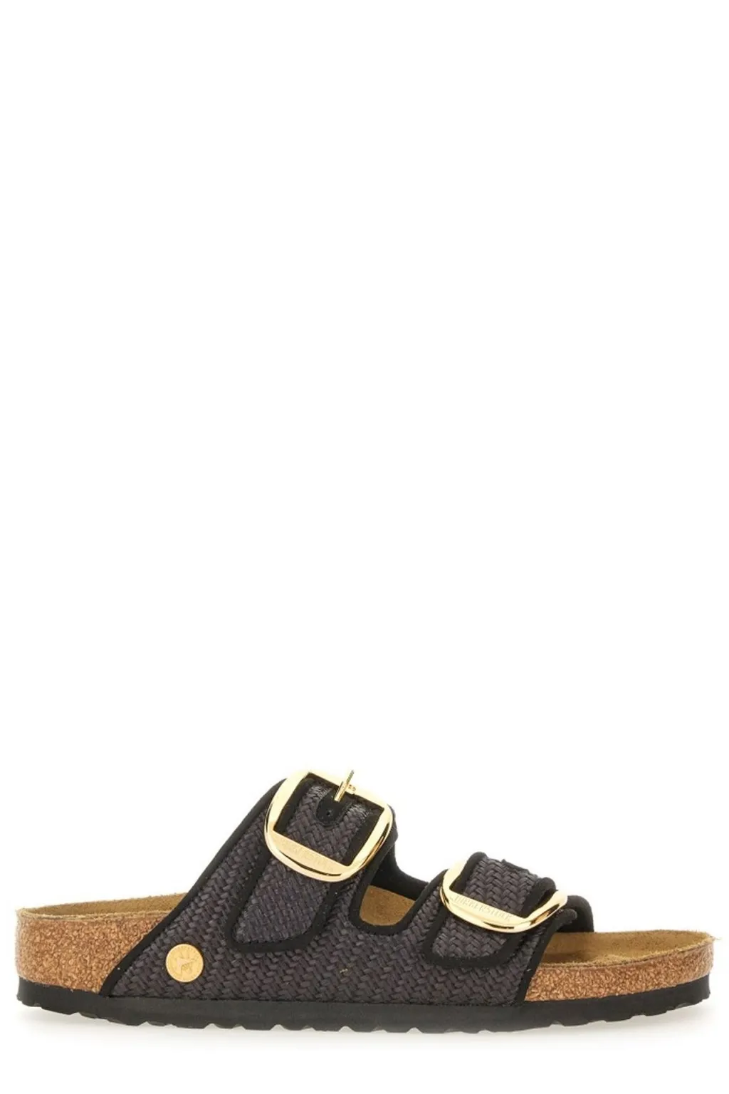 Double-Buckle Slip On Sandals