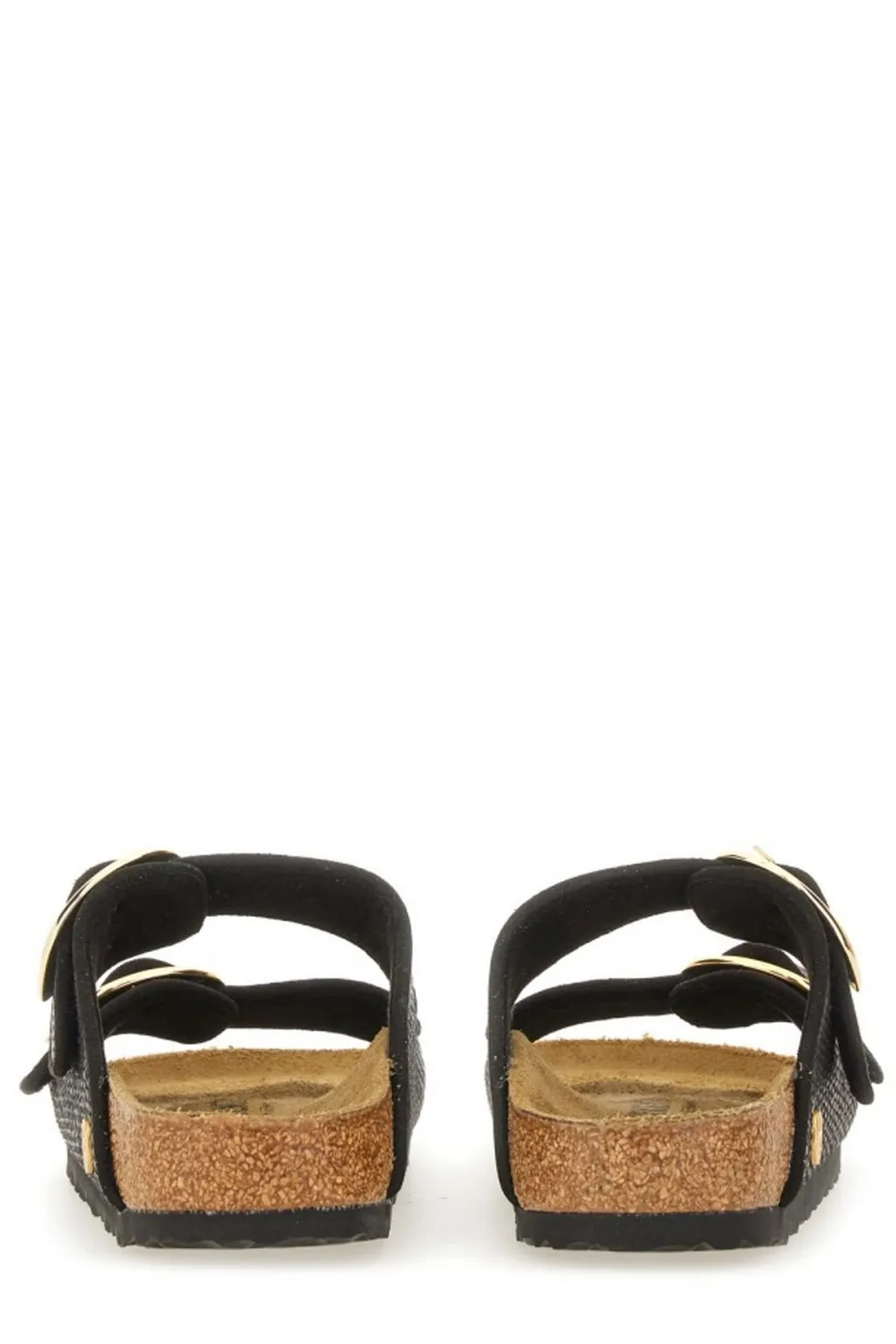 Double-Buckle Slip On Sandals