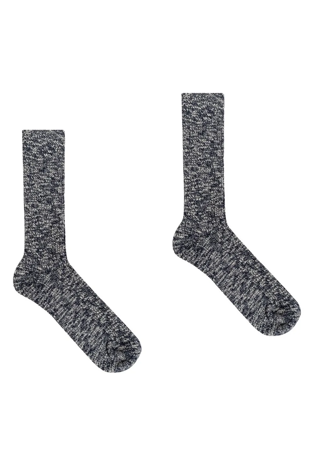 Ribbed-Knit Crew Socks
