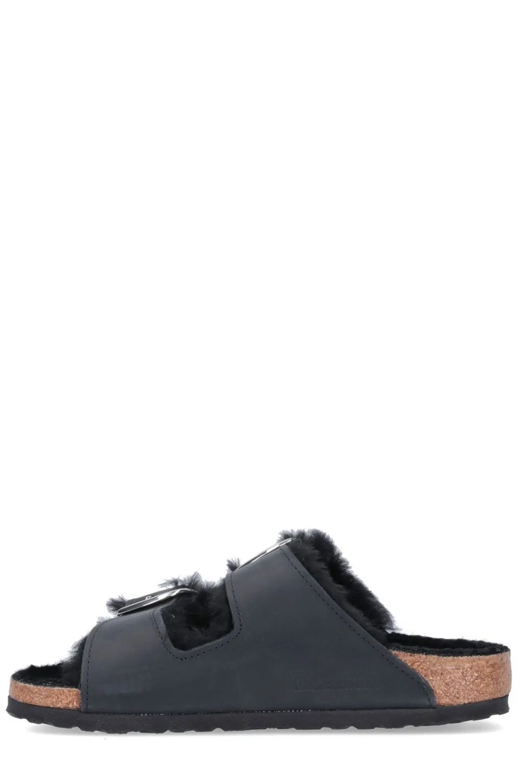 Arizona Big Buckle Shearling Sandals