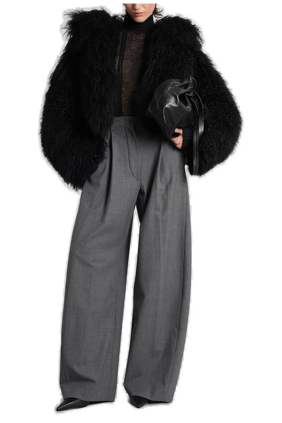 Long Sleeved Fur Jacket