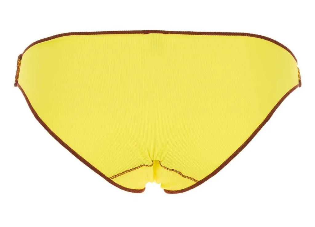 Vein Ribbed Bikini Briefs