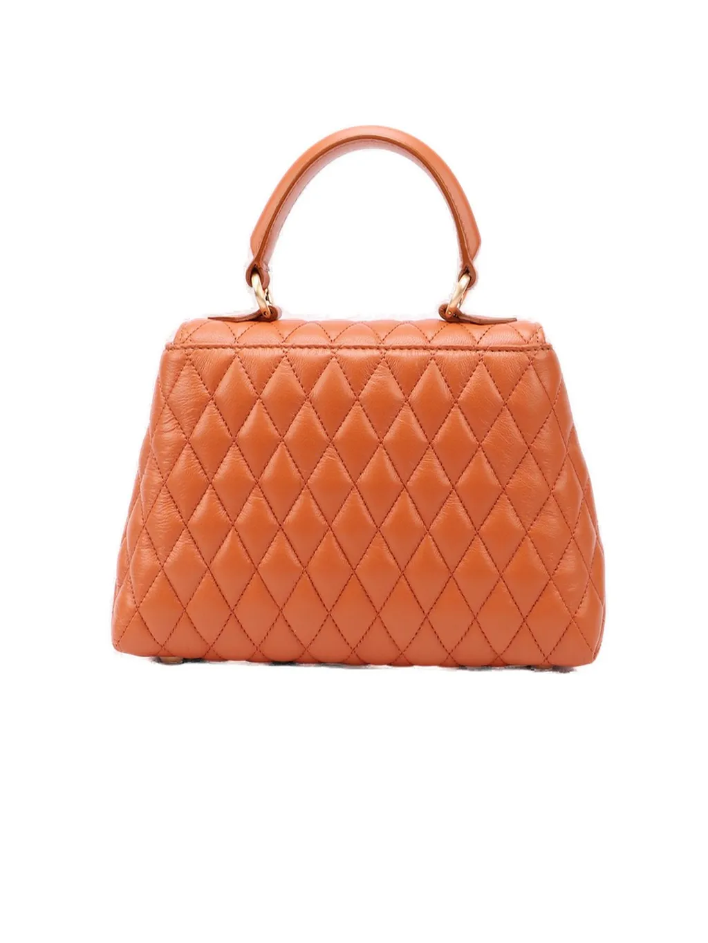 Chain-Linked Quilted Tote Bag