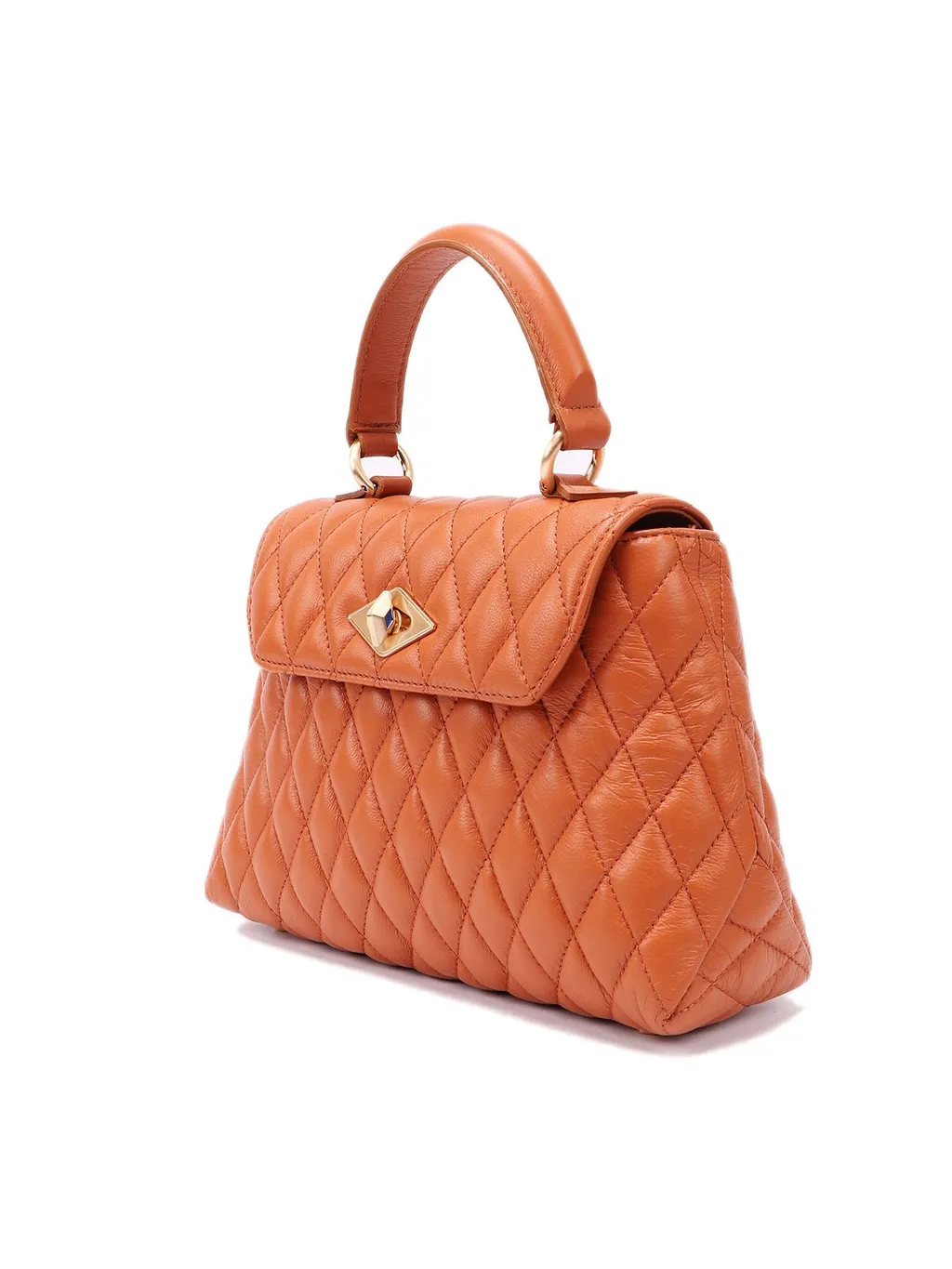Chain-Linked Quilted Tote Bag