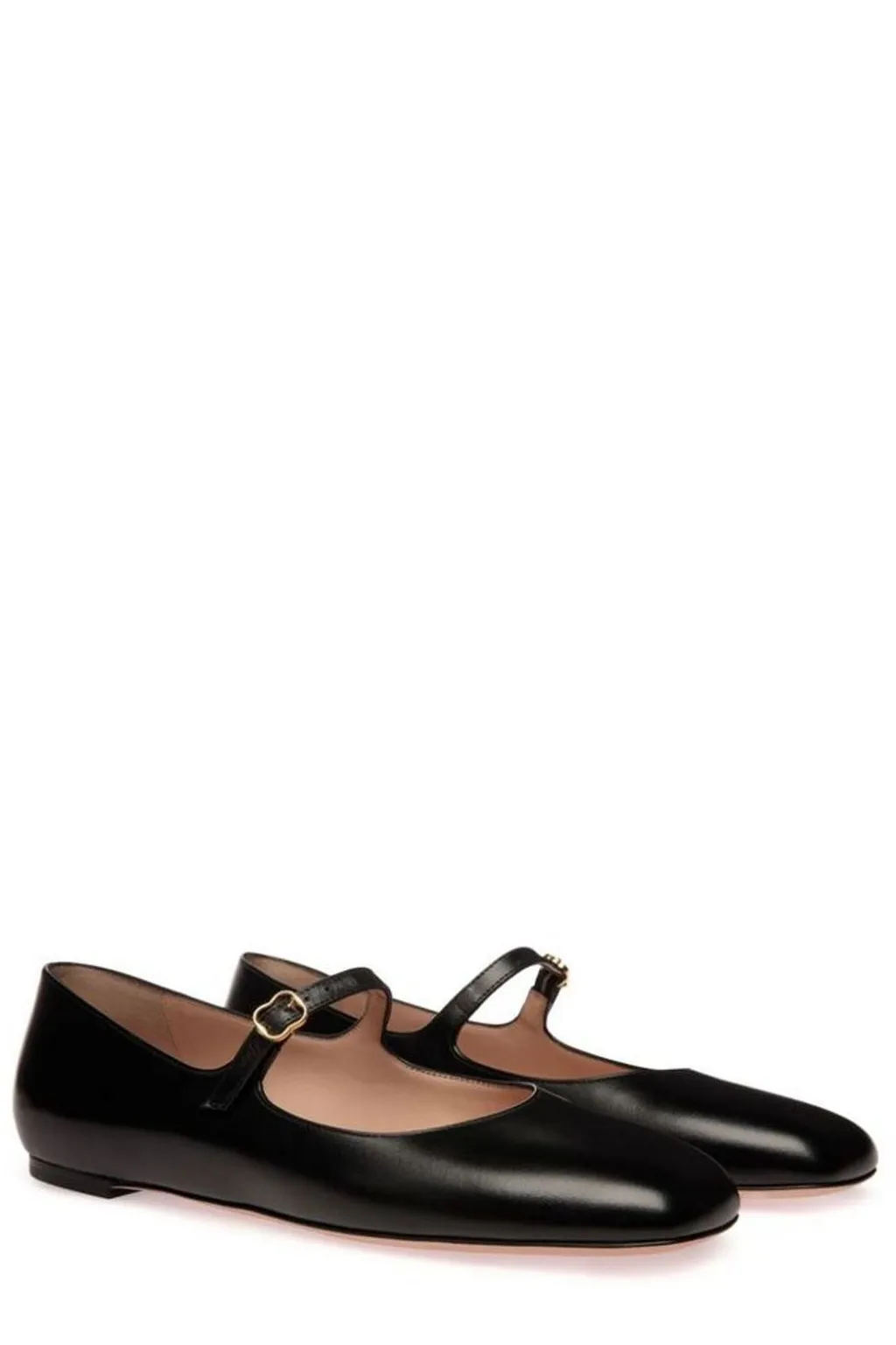 Square Toe Buckle-Strap Shoes