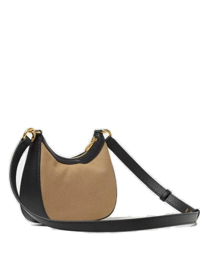 Bar Ellipse Logo Printed Crossbody Bag