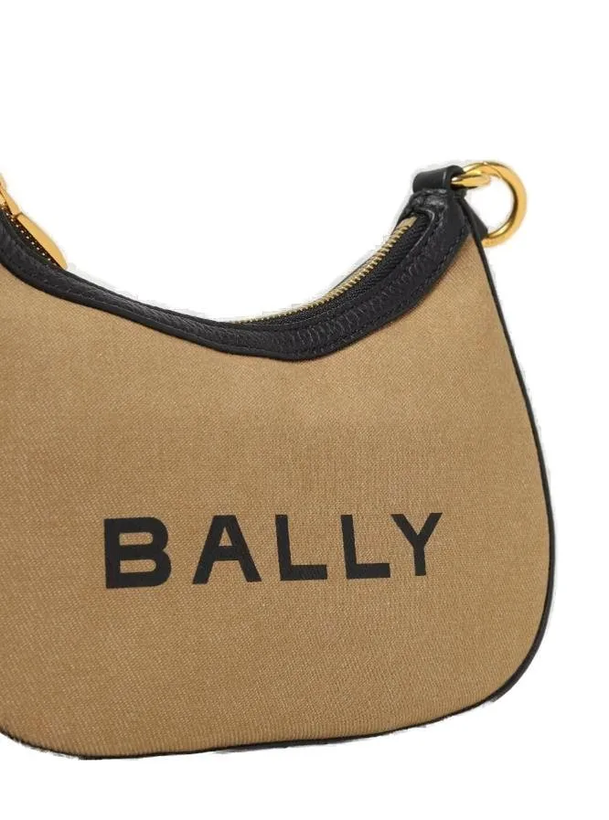 Bar Ellipse Logo Printed Crossbody Bag