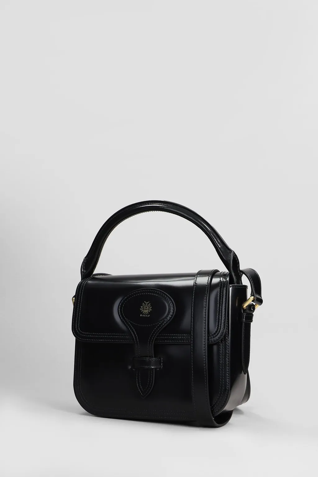 Logo Printed Top Handle Bag