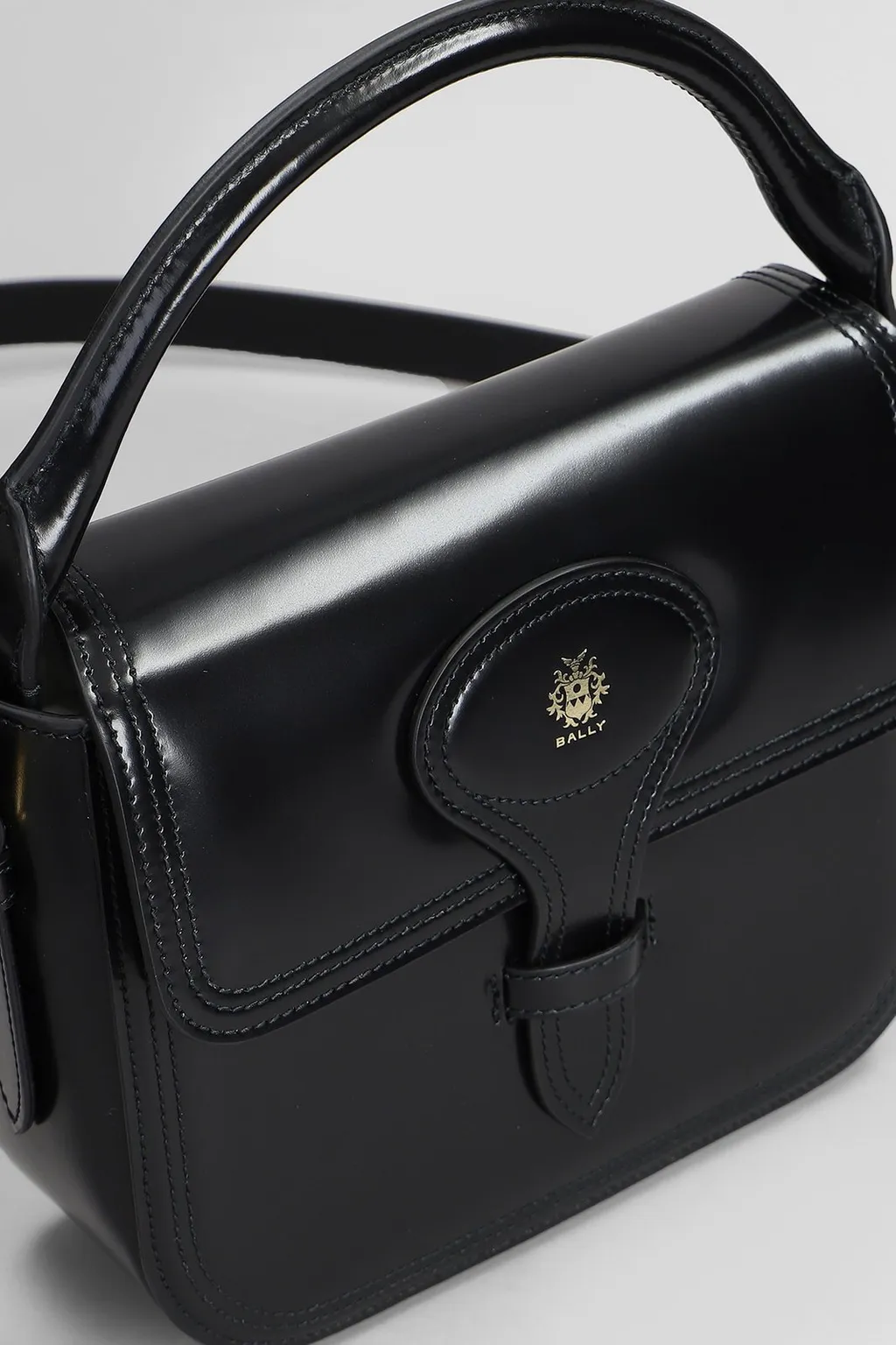 Logo Printed Top Handle Bag