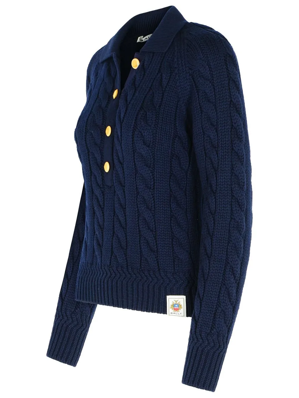 Logo Patch Buttoned Jumper