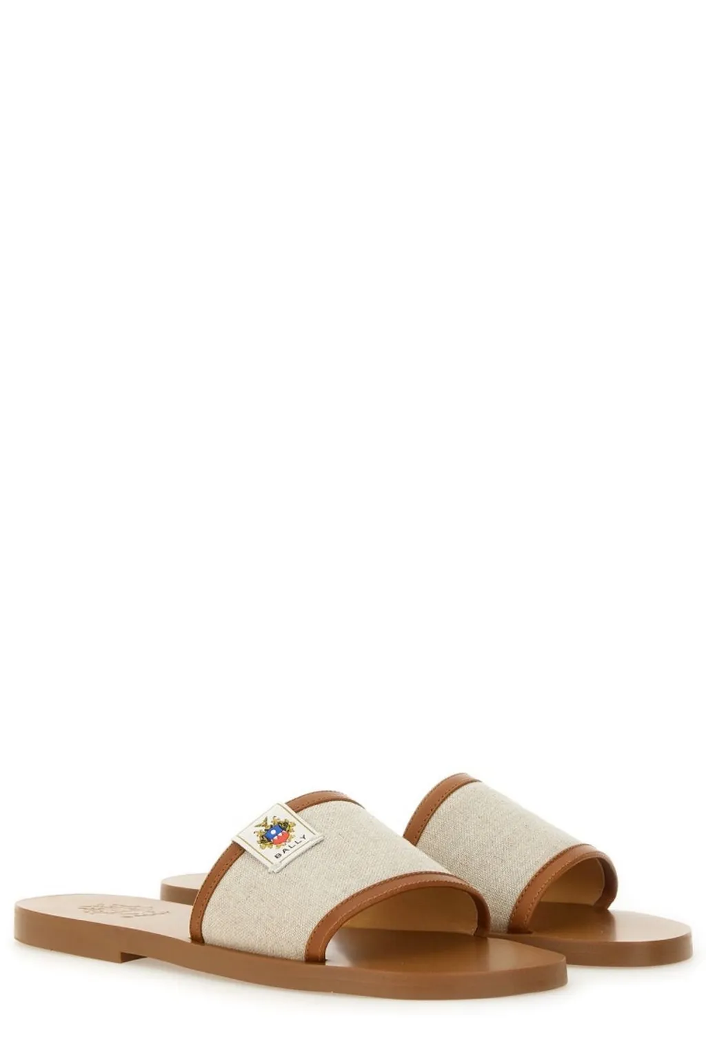 Logo Patch Open-Toe Slides
