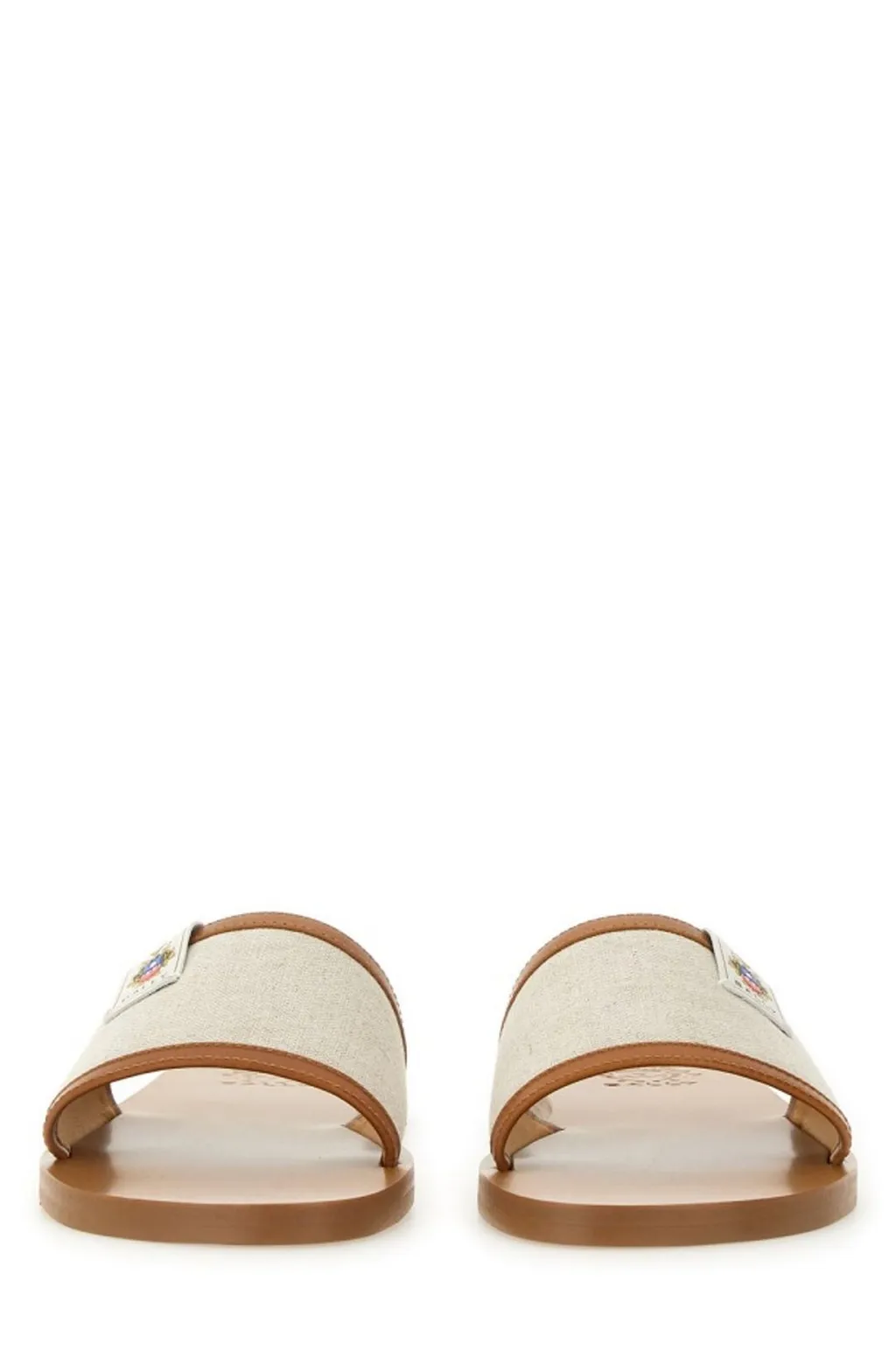 Logo Patch Open-Toe Slides