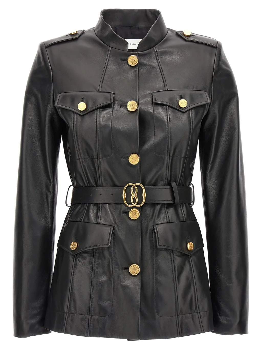 Collared Button-Up Trench Coat