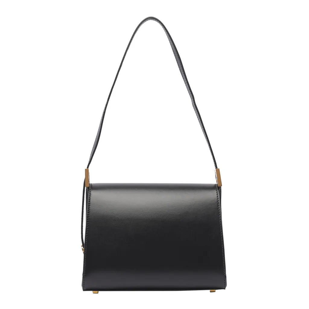 Logo Plaque Foldover-Top Shoulder Bag