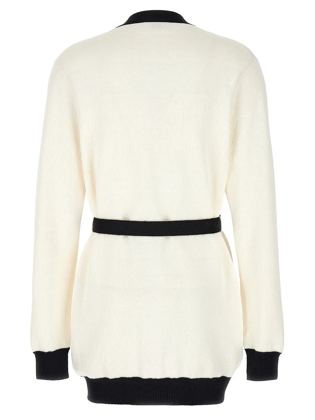 Logo Jacquard Two-Toned Cardigan