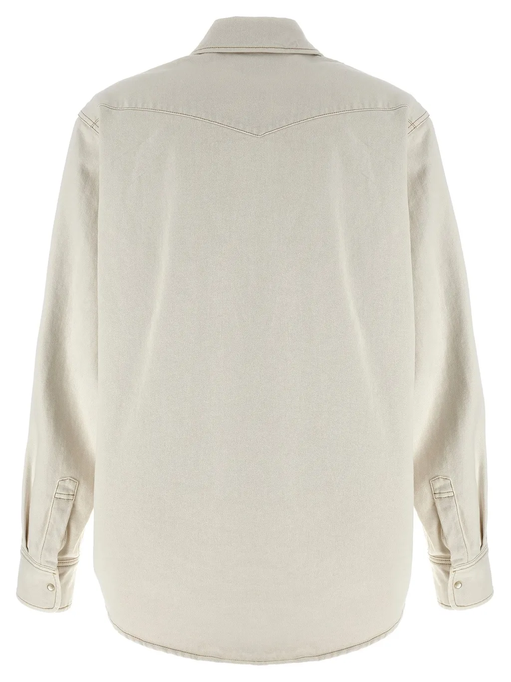 Long-Sleeved Denim Shirt