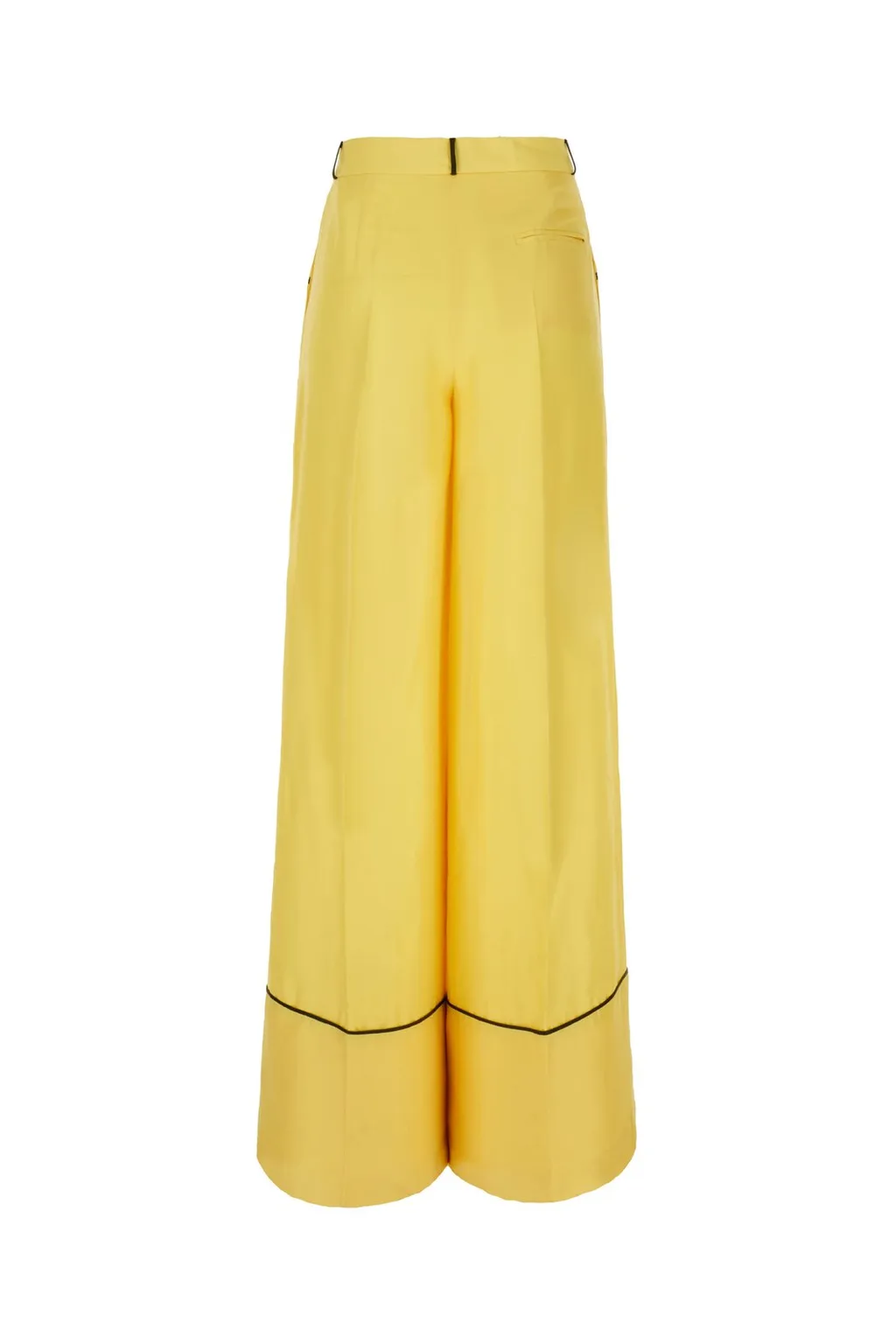 Patterned Wide-Leg Trousers