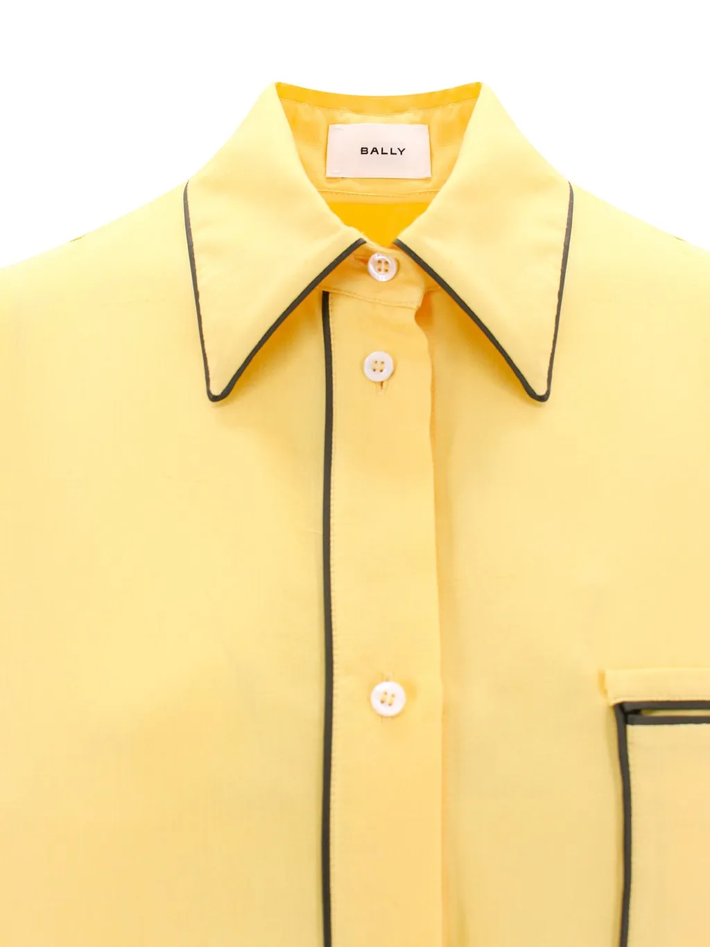 Contrast Seam Buttoned Shirt