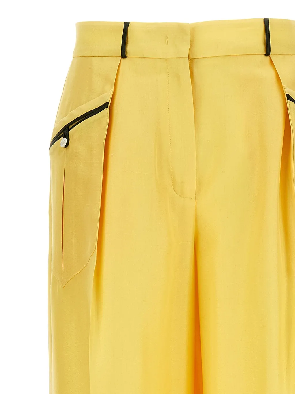 Contrast Piping Pants