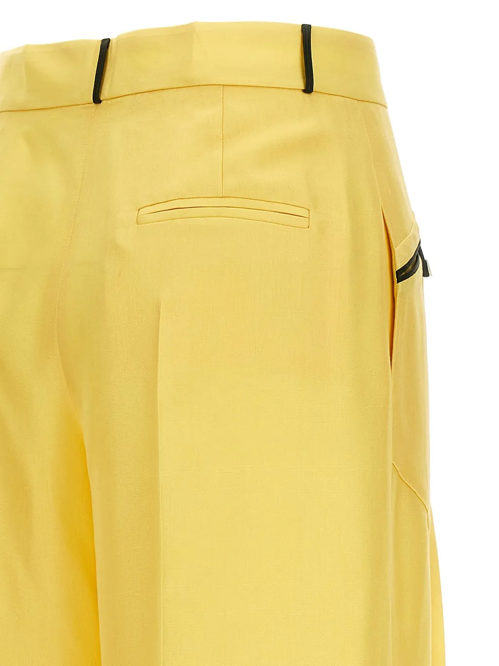 Contrast Piping Pants
