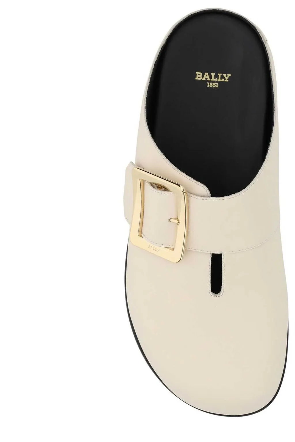 Buckle-Detailed Slip-On Slippers