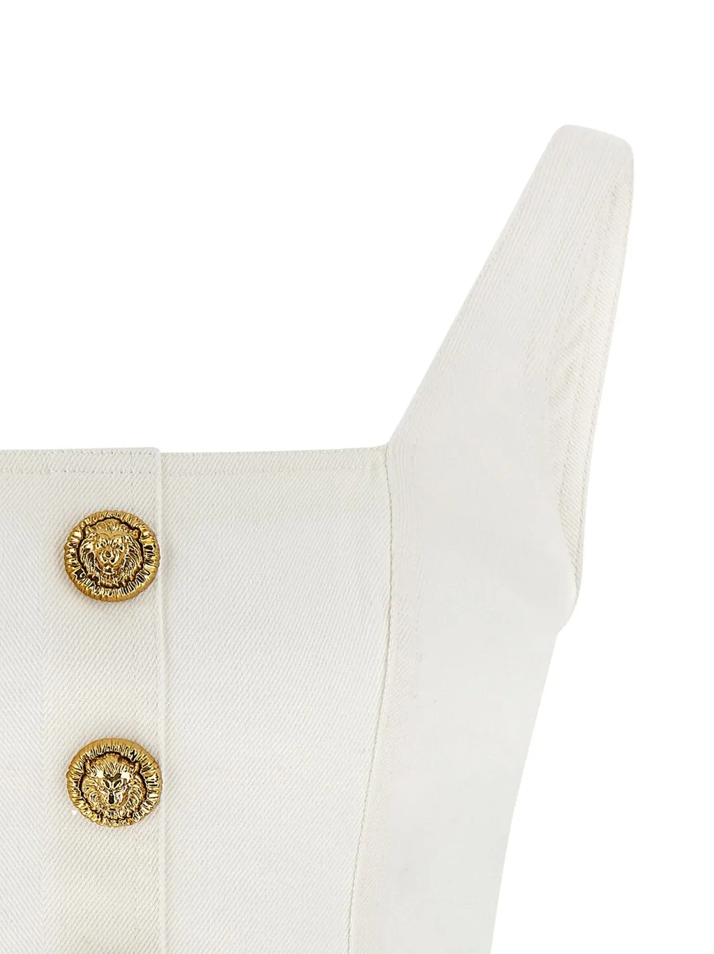 Button Cropped Top