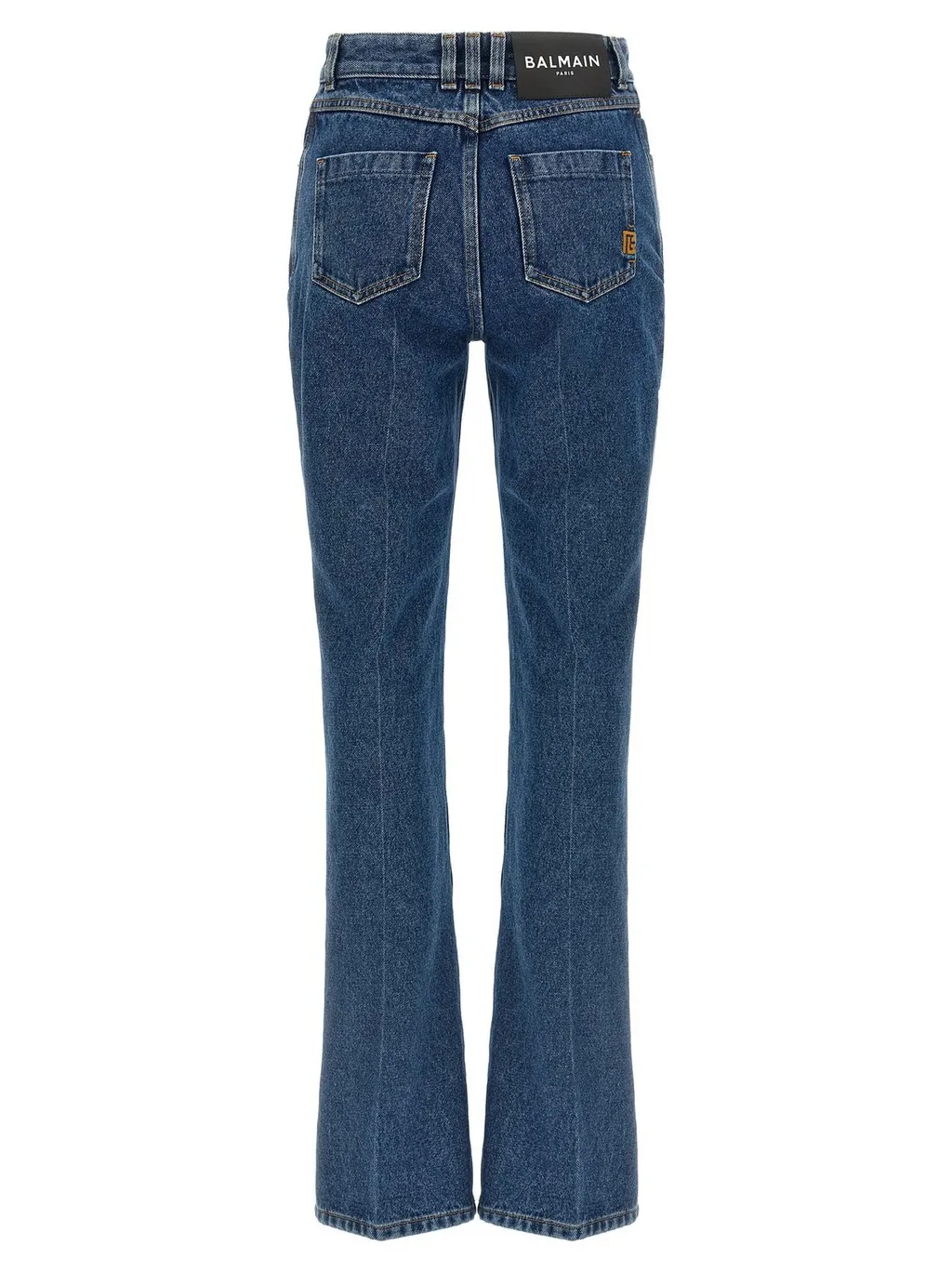 Straight-Leg Denim Jeans