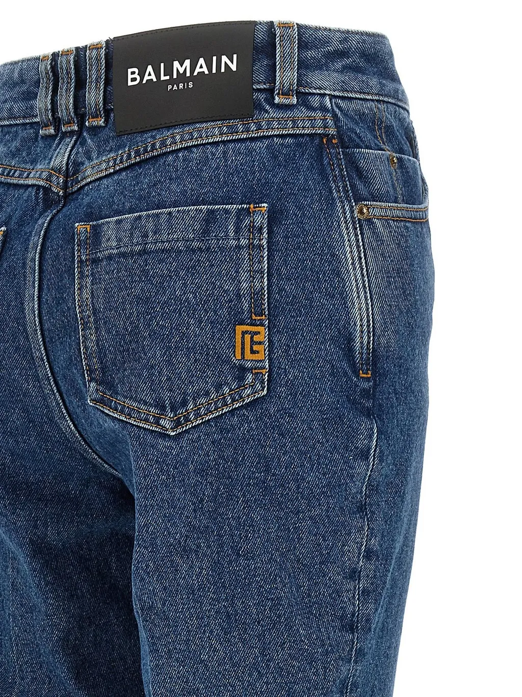 Straight-Leg Denim Jeans