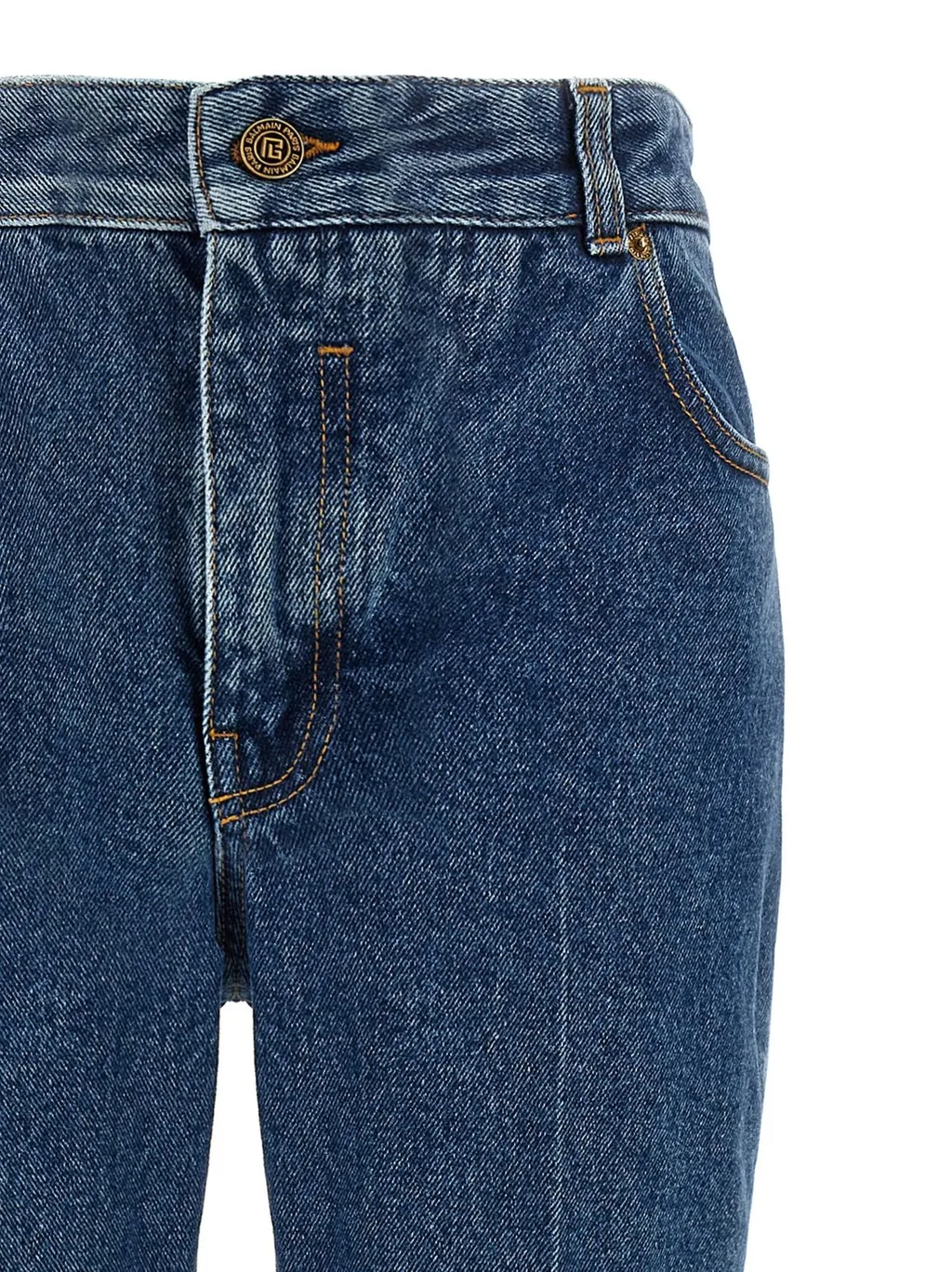 Straight-Leg Denim Jeans