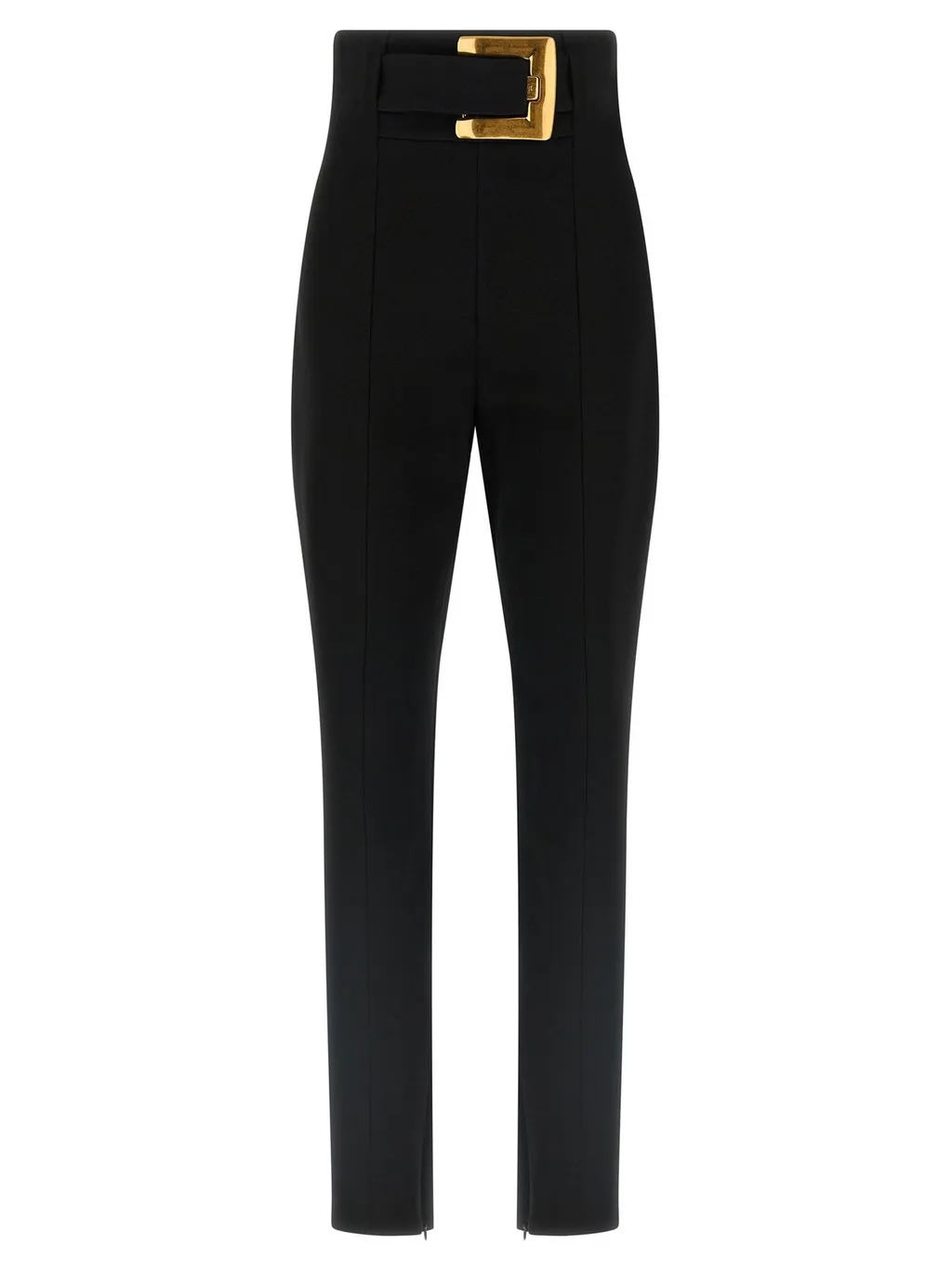 Belted Stretch Trousers