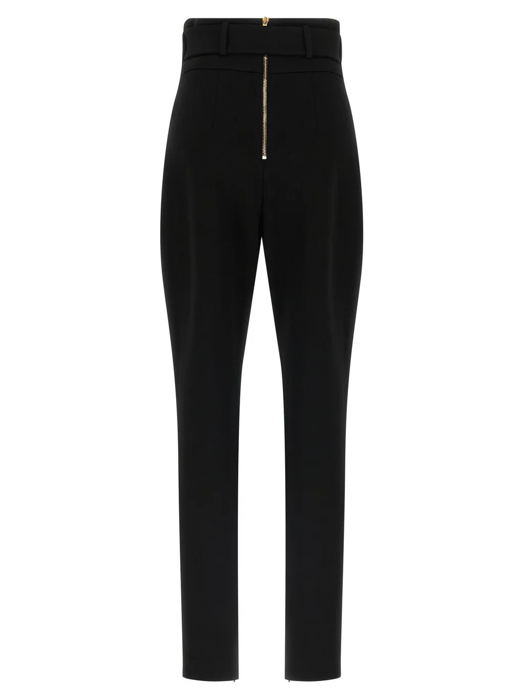 Belted Stretch Trousers