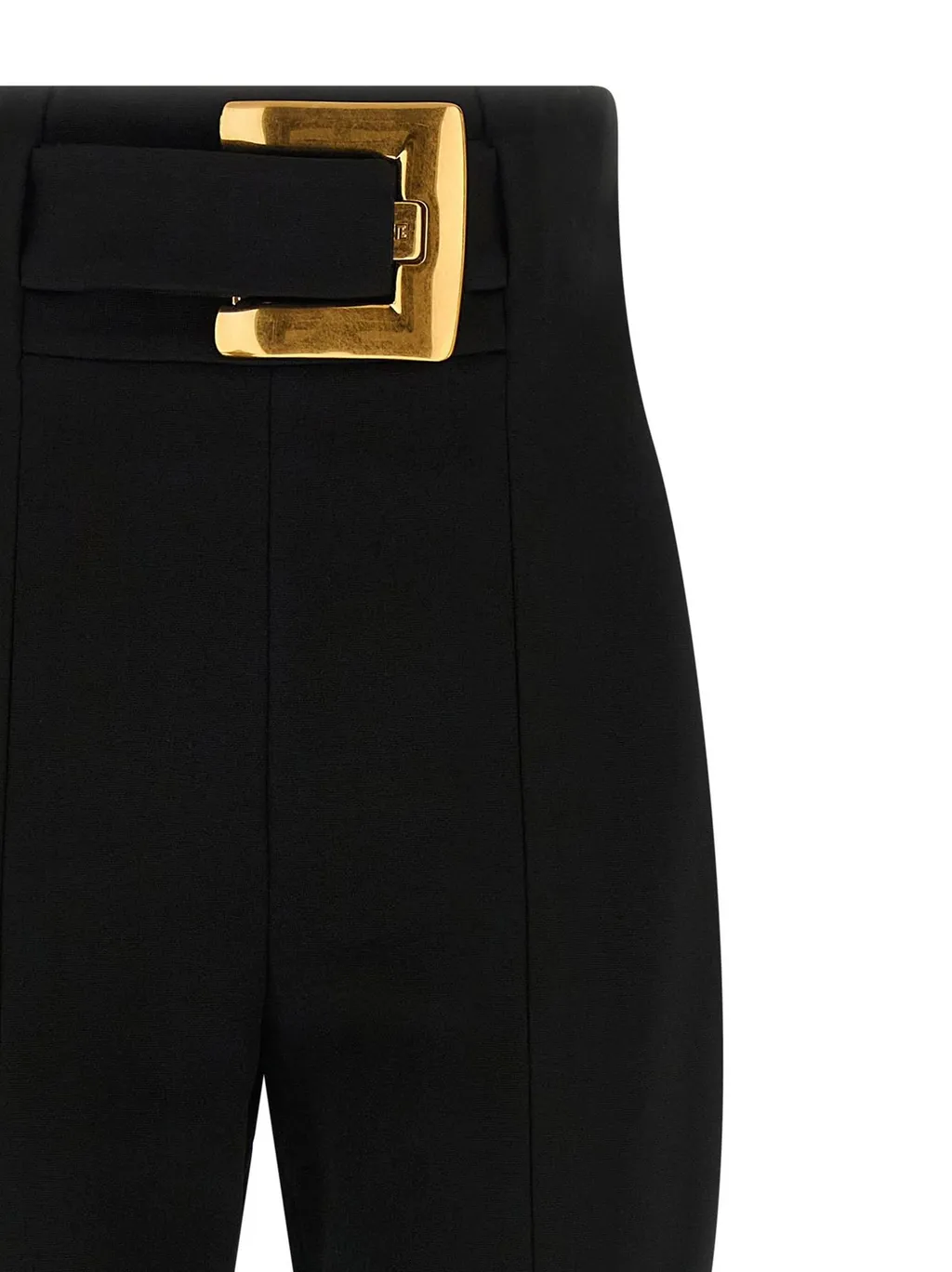 Belted Stretch Trousers