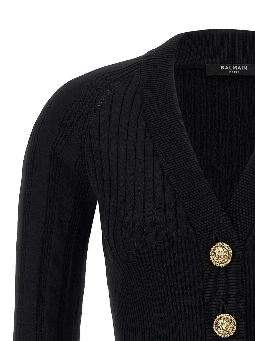 Buttoned Fitted Cardigan