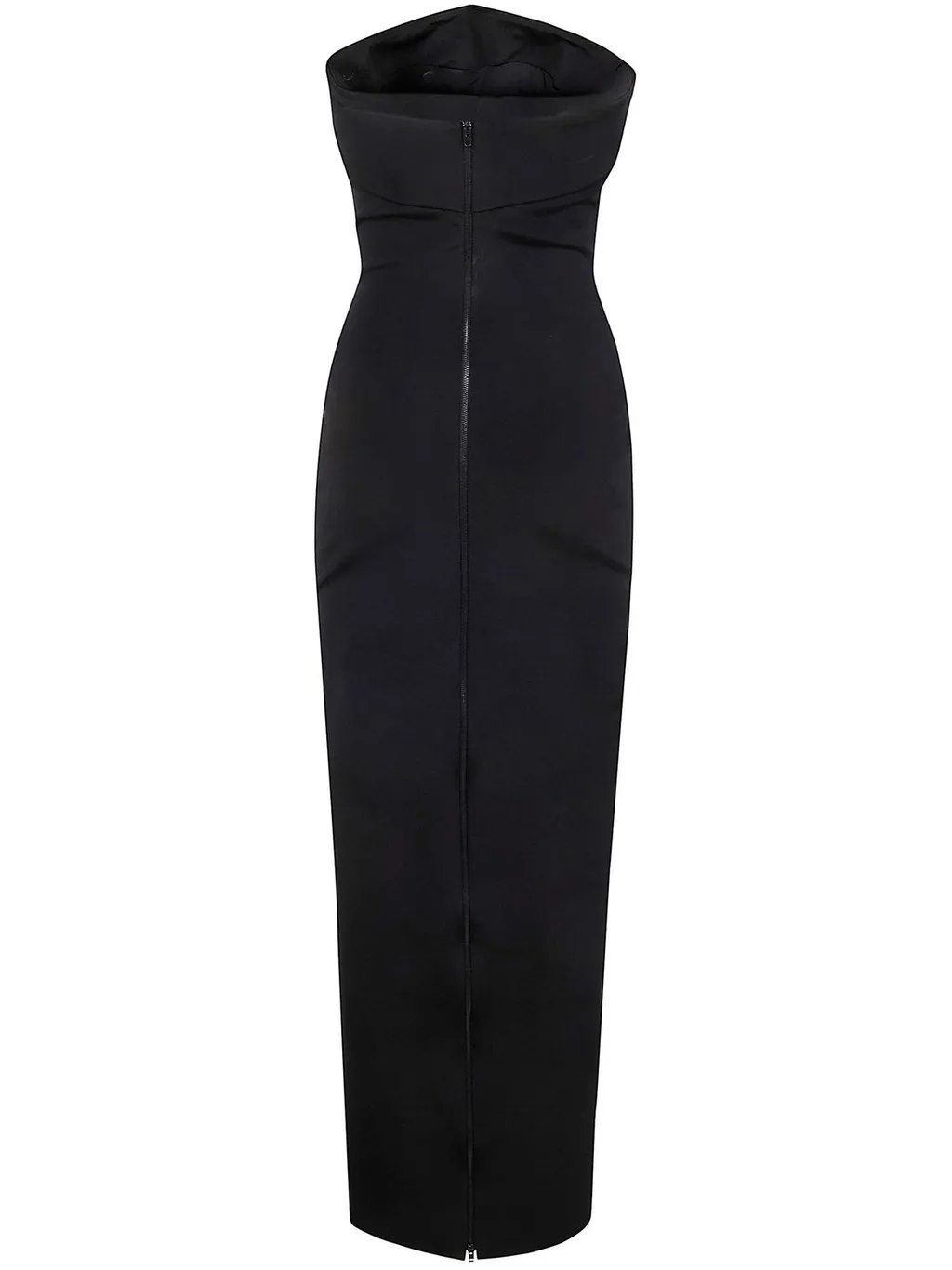 Buckle Embellished Strapless Maxi Dress