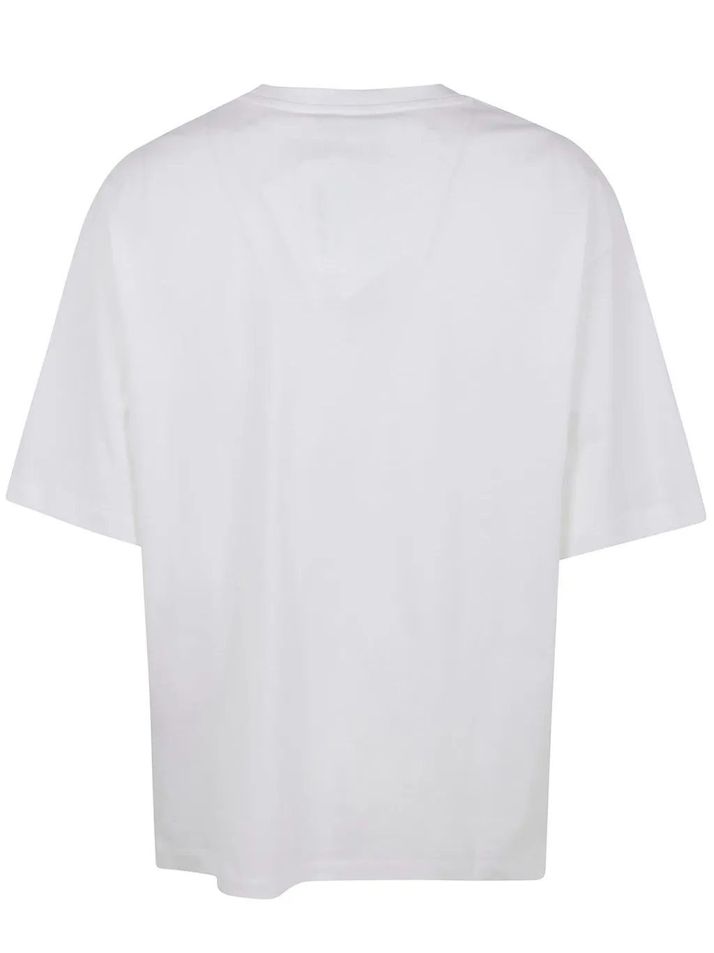 Logo Brush Print Boxy T-Shirt