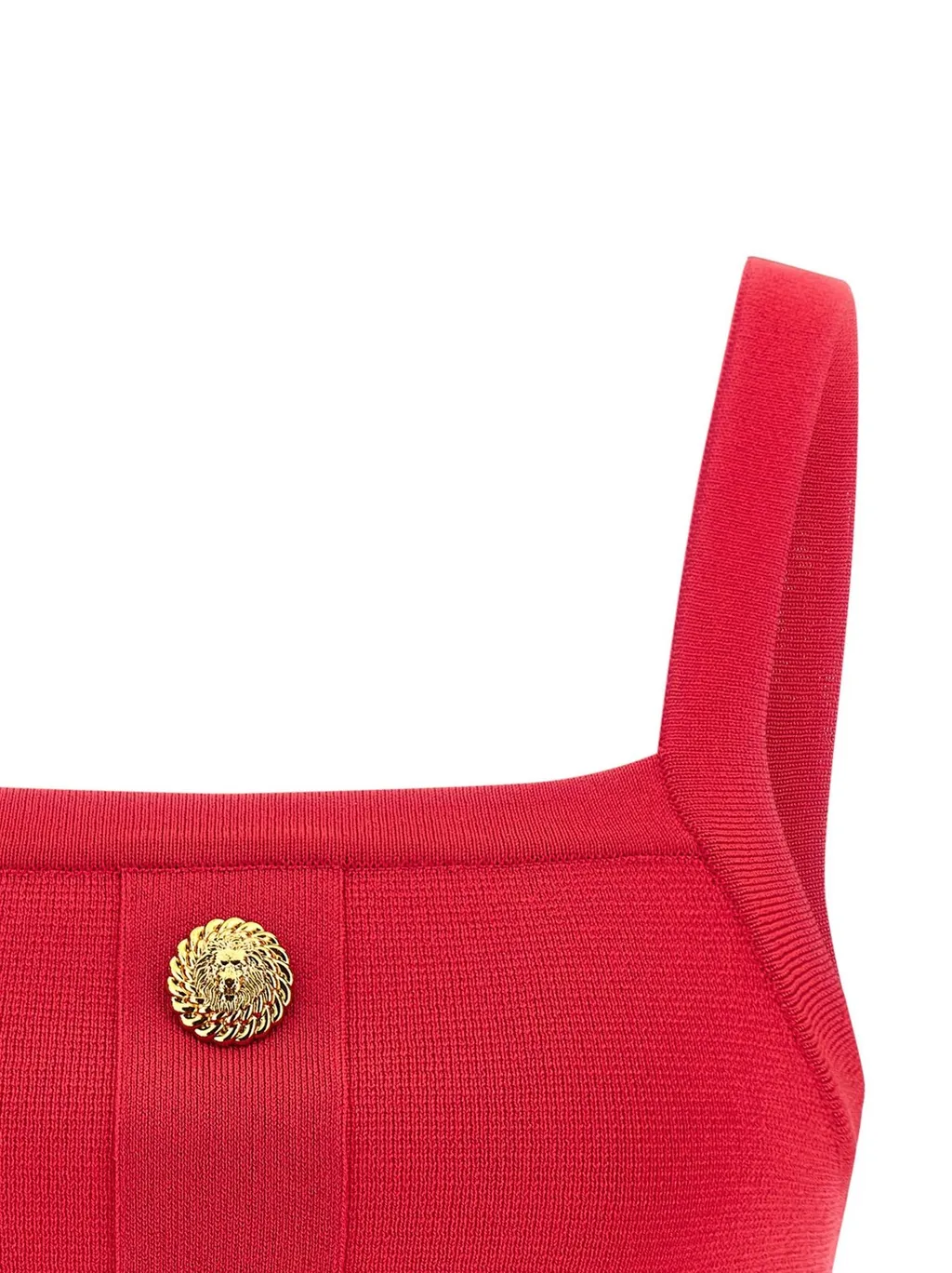 Buttons Knit Bralette Top