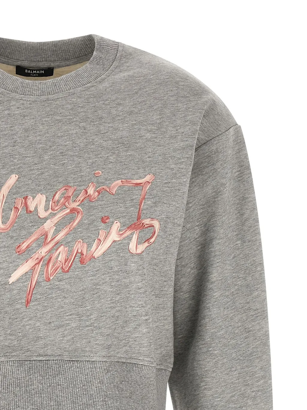 Logo Printed Cropped Sweatshirt