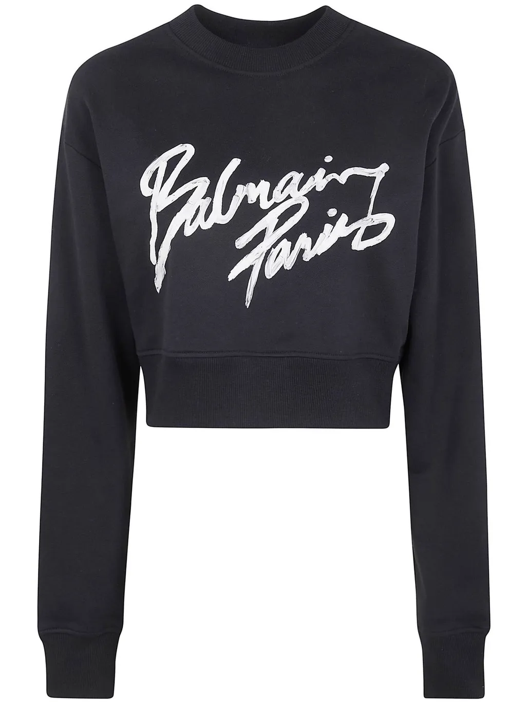 Logo Printed Cropped Sweatshirt