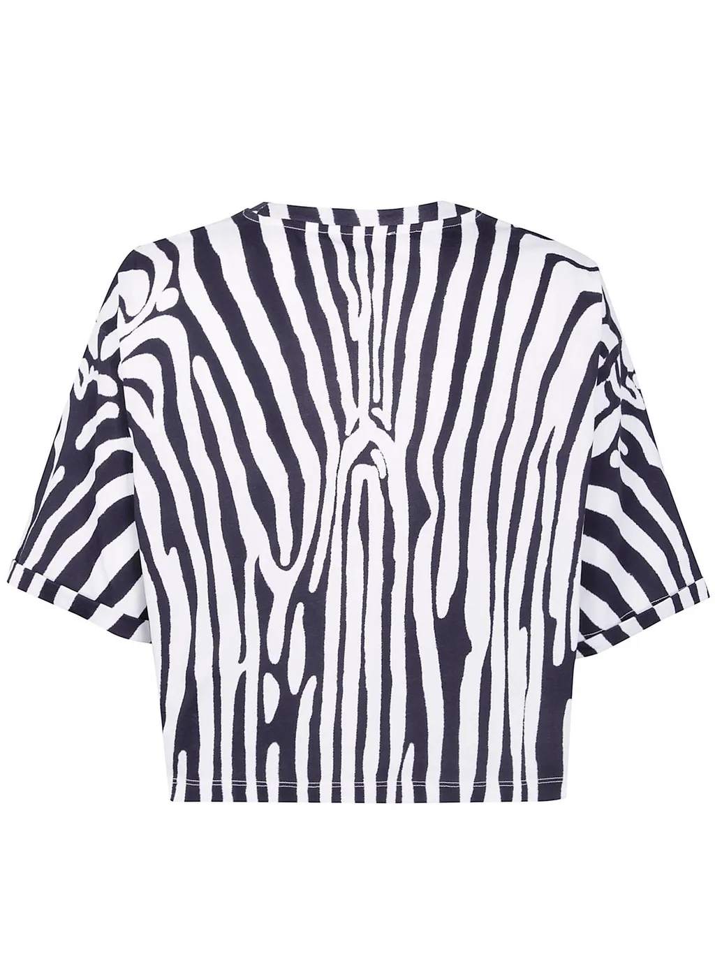 Zebra Print Cropped Top