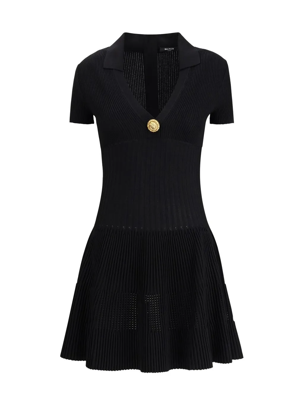Short Flared Knit Dress