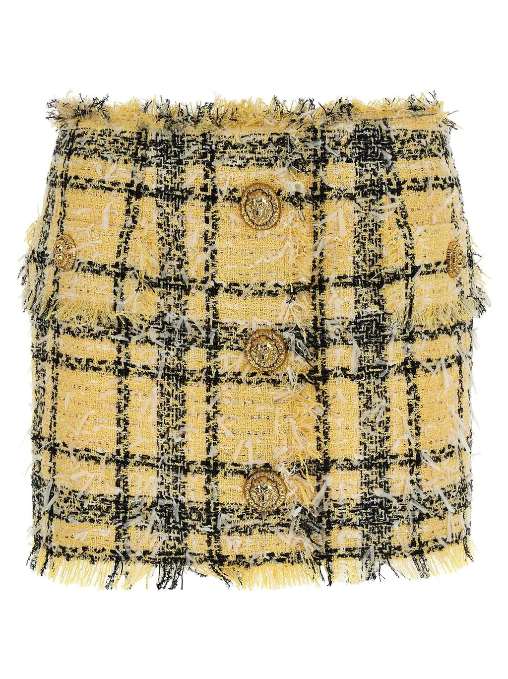 Glitter Tweed Mini Skirt