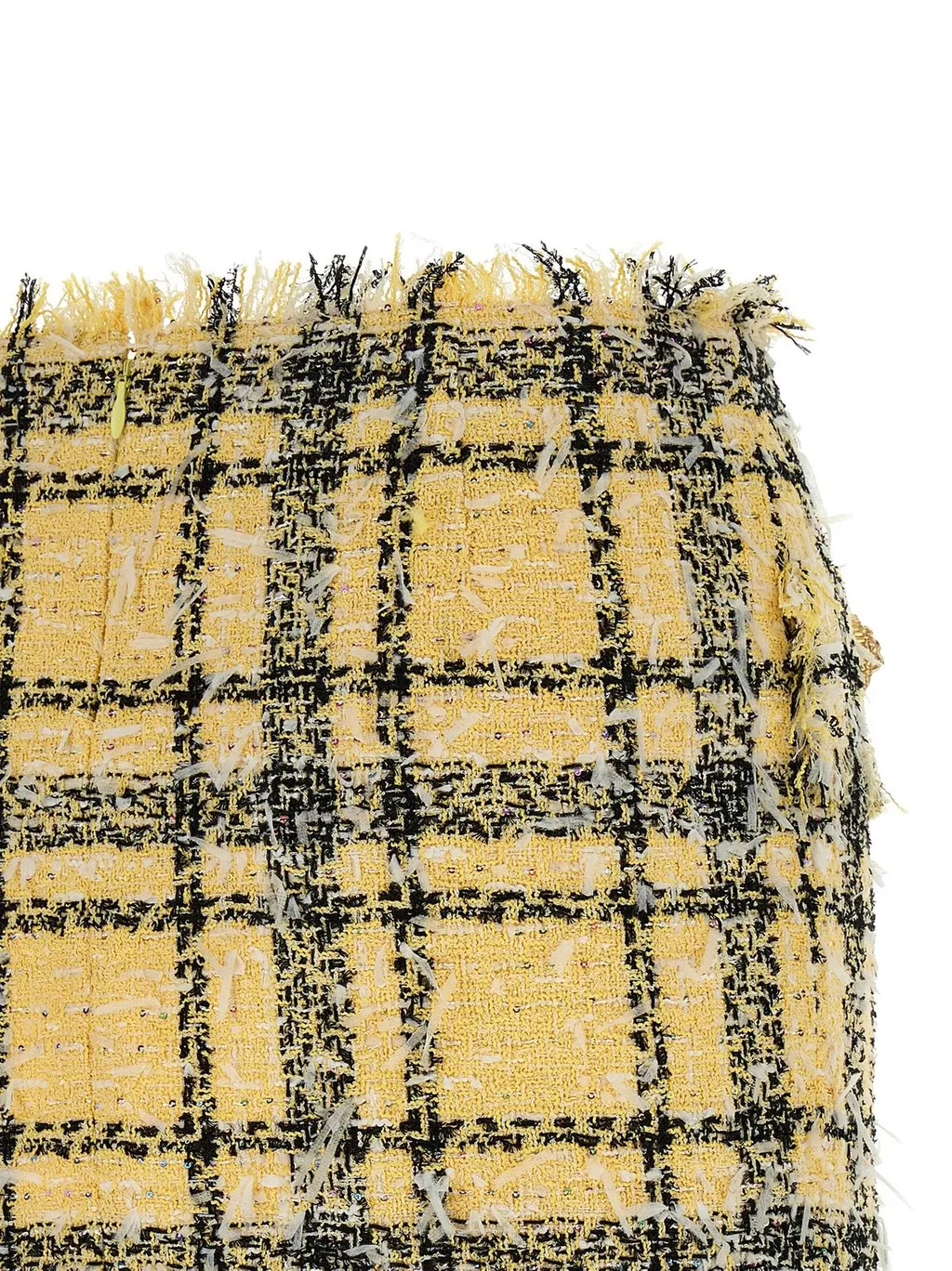 Glitter Tweed Mini Skirt