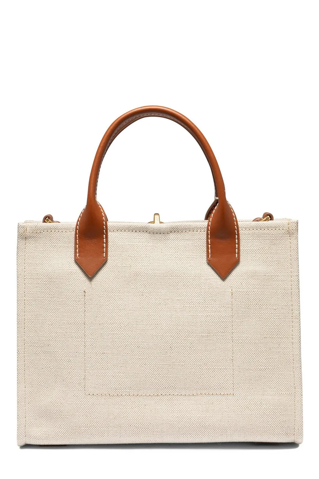 Logo Printed Top Handle Bag