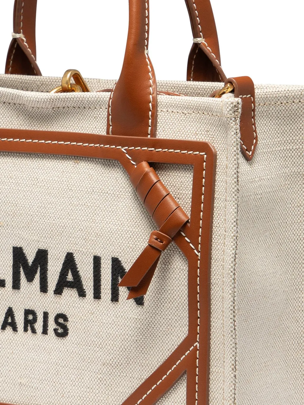 Logo Printed Top Handle Bag