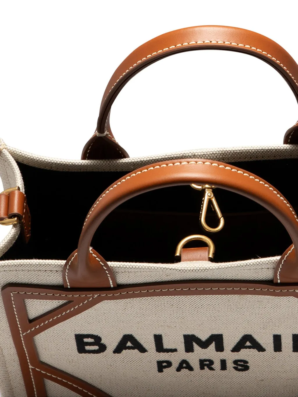 Logo Printed Top Handle Bag